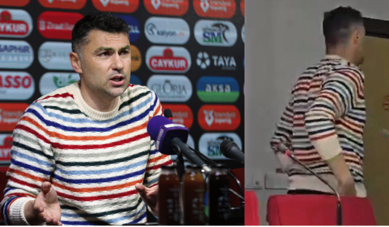 Burak Yılmaz Gaziantep FK’den ayrıldı, basın toplantısında korkutan sözler söyledi
