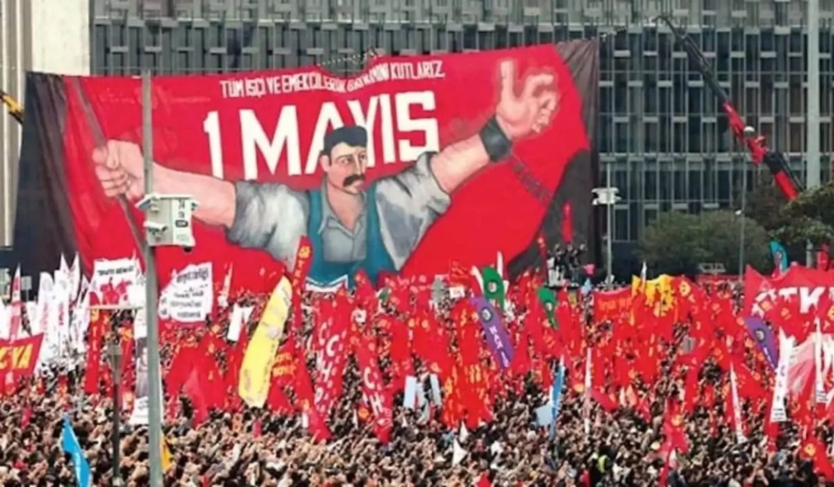 DİSK, KESK, TMMOB ve TTB 1 Mayıs programını açıkladı İstanbul’da adres Taksim Meydanı
