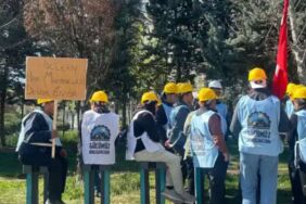 Doruk Maden işçileri 'Söke söke alacağız' diyerek 7. günde eylemi sürdürüyor