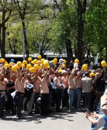 Doruk Madencilik işçileri