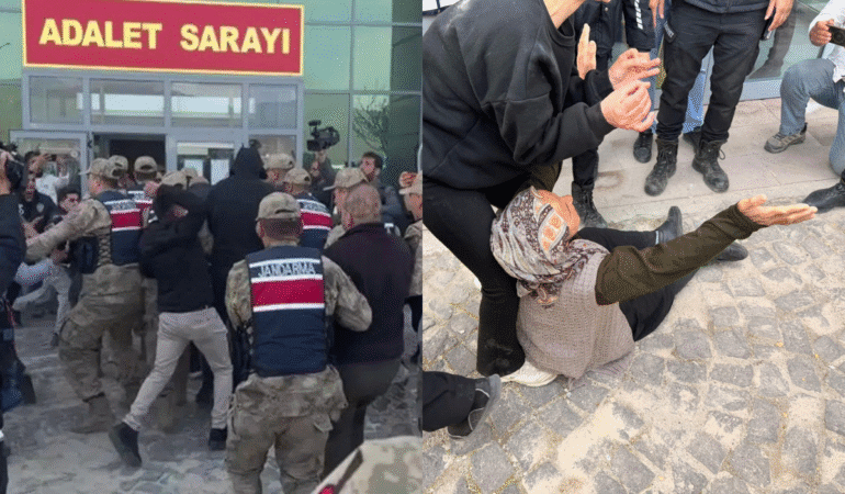 Gülistan Doku soruşturmasında Adliye önünde karışıklık Anne Bedriye Doku hastaneye kaldırıldı