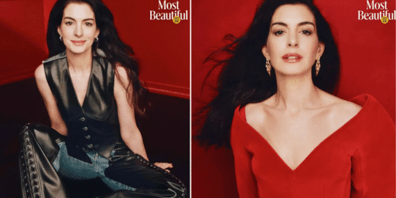 Hollywood’un parlayan yıldızı: Anne Hathaway ‘Dünyanın En Güzel Kadını’ seçildi