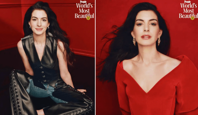 Hollywood’un parlayan yıldızı Anne Hathaway 'Dünyanın En Güzel Kadını' seçildi