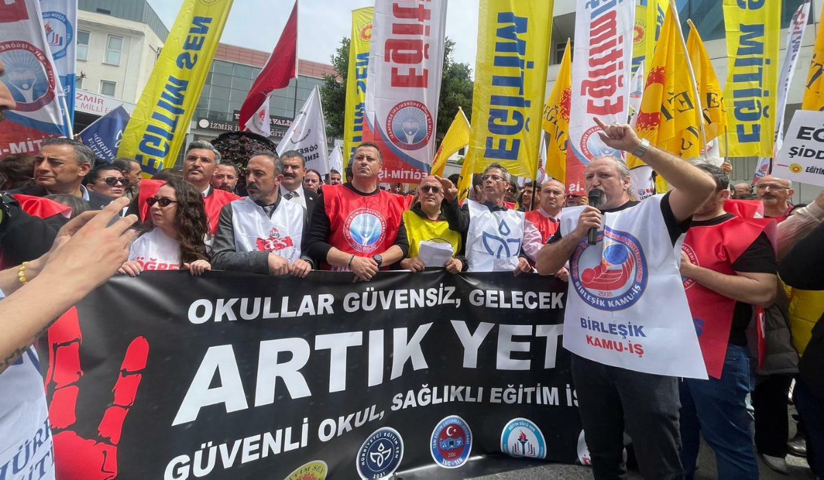 İzmir’de 7 eğitim sendikasından ortak tepki “Okullar güvensiz, önlem alınmalı”