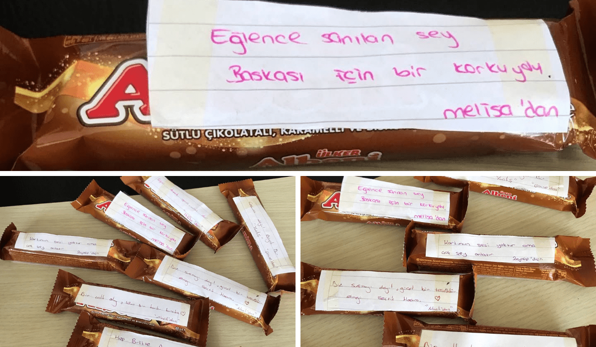 Öğrencilerden öğretmenlerine yürekten hediye ‘Hep birlikte ayağa kalkacağız’