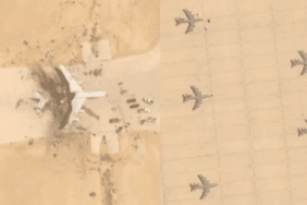 Uydu fotoğraflarıyla kanıtlandı ABD uçağı enkazı tespit edildi