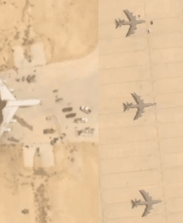 Uydu fotoğraflarıyla kanıtlandı ABD uçağı enkazı tespit edildi