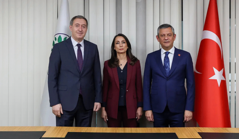 ‘Ara seçim’ gündemiyle temaslar başladı Özgür Özel’den DEM Parti’ye ziyaret