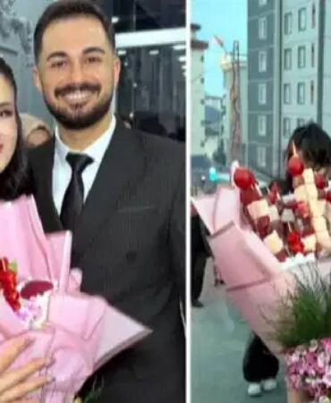 Kız istemeye kuşbaşı kebap buketiyle gitti