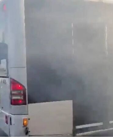 Metrobüste yangın