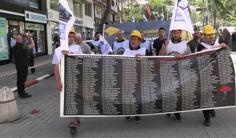Soma faciasının 12. yıl anması Madenciler adalet ve hak mücadelesini hatırlattı