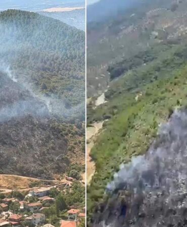 Balıkesir'de orman yangını! havadan ve karadan müdahale sürüyor