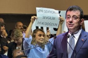 İBB davasında 44’üncü gün İmamoğlu’na “İyi ki doğdun” pankartları