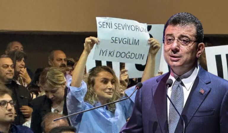 İBB davasında 44’üncü gün İmamoğlu’na “İyi ki doğdun” pankartları