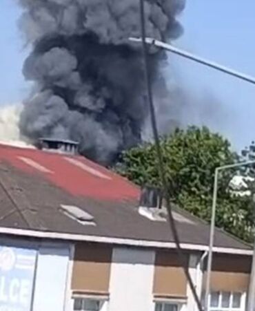 Arnavutköy fabrika yangını