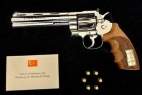 Erdoğan'ın liderlere verdiği tabancalar silah yasalarına takıldı