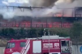 İstanbul'da 2 katlı restoranda korkutan yangın