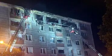 Tekirdağ'da apartman dairesinde önce patlama