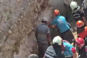 malatya inşaatta göçük