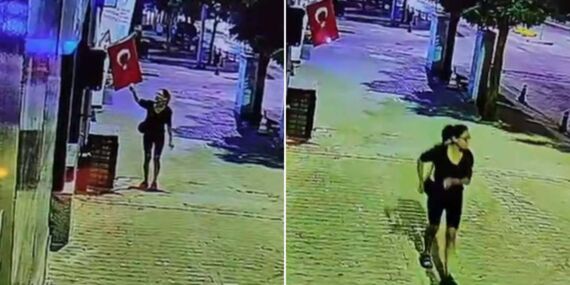 Muğla’da gece vakti ‘bayrak’ provokasyonu: Ateşe verip uzaklaşan şahıs gözaltına alındı