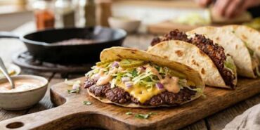 Sosyal medyada gündem olan lezzet Evde Smash Burger Taco nasıl yapılır