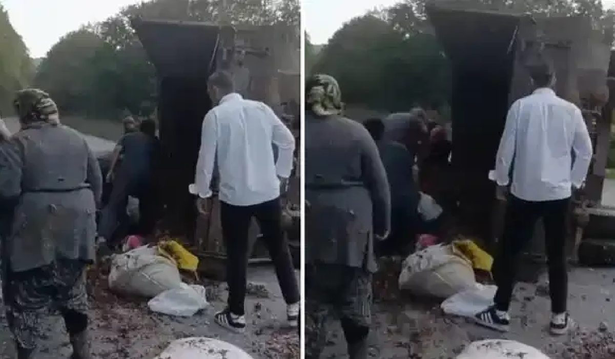 Traktör römorku devrildi Çok sayıda yaralı var!