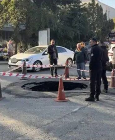 beşiktaş yol çökmesi